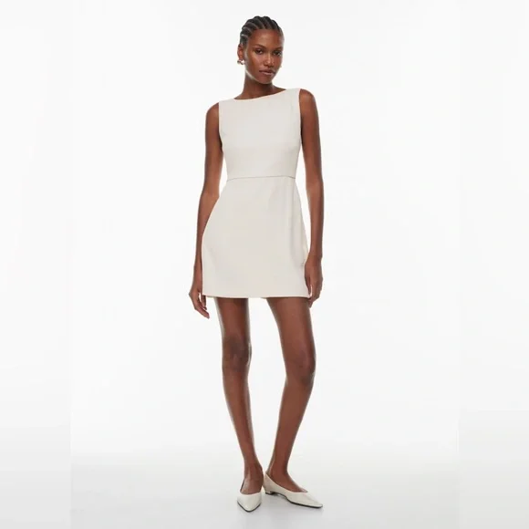 NWOT Aritzia Babaton Off White Ivory Spectre Dress size 6 - Picture 1 of 13